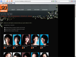 Click Here For Bigger Image Of Screenshot For Female50GP.Com (Voting System)